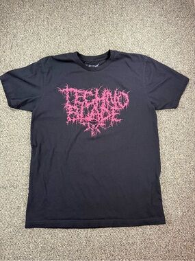 Technoblade Black Pink Graphic T-Shirt Size M